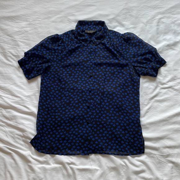 Sheer Button Up Shirt - Picture 3 of 4